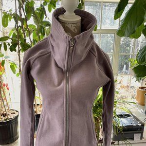 Lululemon Women's Size 6 Thick Cotton Zip-Front Sweatshirt Jacket Purplish-Gray